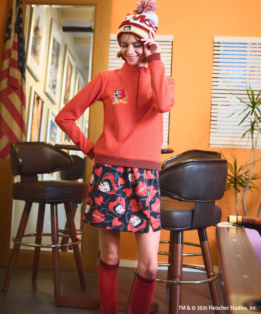LOUDMOUTH×Betty Boop™ レディース ダンボールニットスカート