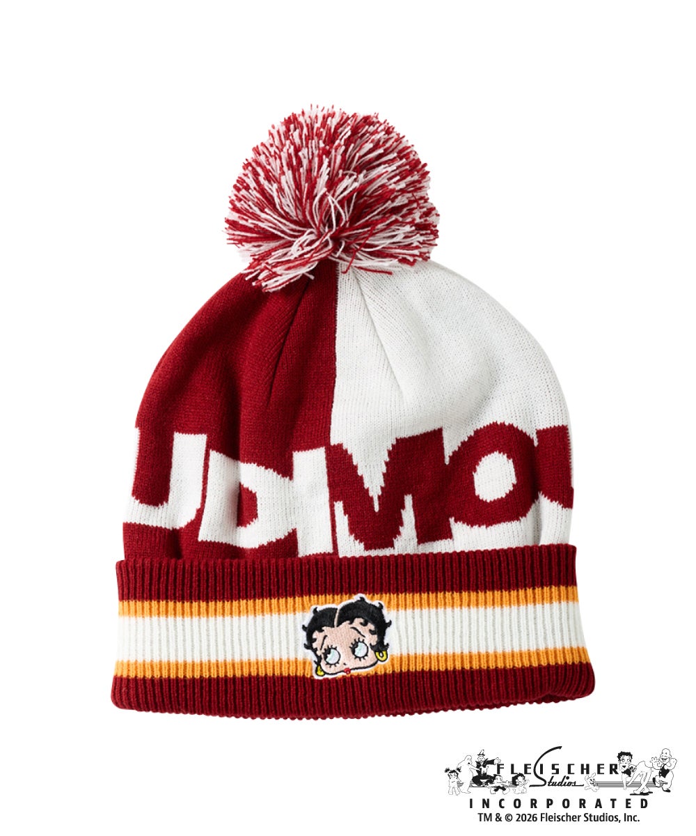 LOUDMOUTH×Betty Boop™ ユニセックス ビーニー レッド